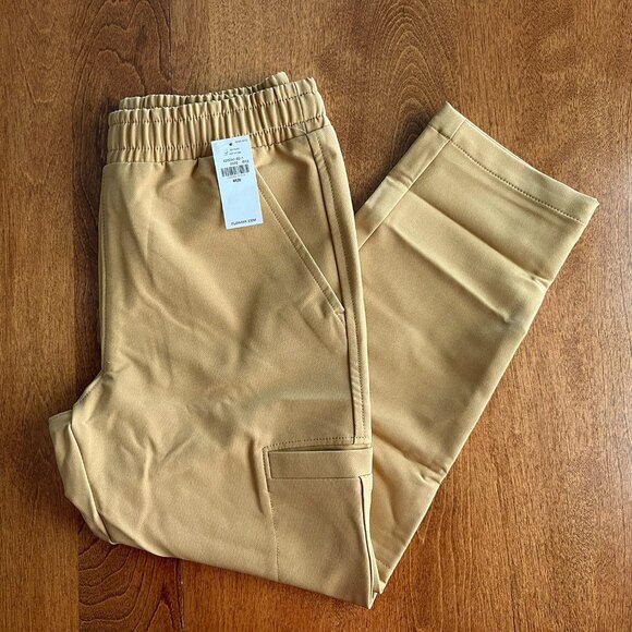 Old Navy goldenrod pants M 8 NWT - Picture 2 of 6